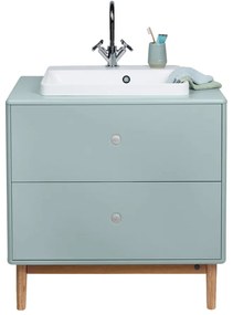 Miętowa wisząca szafka pod umywalkę 80x62 cm Color Bath – Tom Tailor