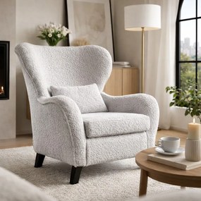 Szary fotel uszak Miuform Miuf