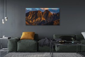 Obraz na płótnie Góry o Zachodzie Słońca