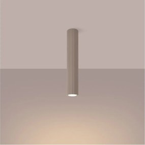 Szarobrązowa metalowa lampa punktowa Gleam – Sollux