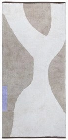 Biało-beżowy bawełniany chodnik odpowiedni do prania 70x150 cm Figura – Mette Ditmer Denmark