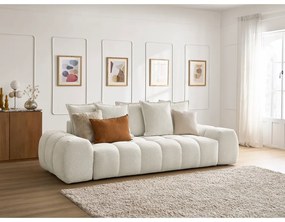 Biała sofa z tkaniny szenilowej 278 cm Everest – Bobochic Paris