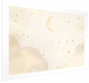 Plakat Rozgwieżdżona noc 30x21 cm bez ramy z marginesem ARTGEIST B