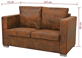 2-osobowa sofa oraz fotel - Lemis