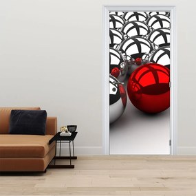 Fototapeta na drzwi - Błyszczące kulki (95x205cm)