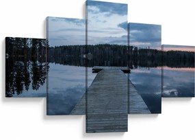 Obraz - Molo nad jeziorem (125x70 cm)
