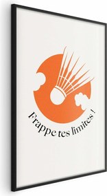 Plakat Lotka na tle pomarańczu 29,7x42 cm z ramą czarną bez marginesu ARTGEIST B