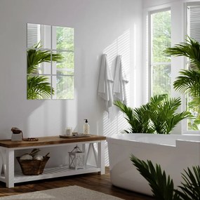 Kwadratowe płytki lustrzane samoprzylepne