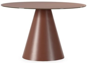 Okrągły stół ze szklanym blatem ø 120 cm Vida – MOME