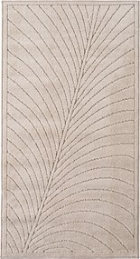 Dywan uniwersalny Nova 3D Liść beżowy 80 cm x 250 cm