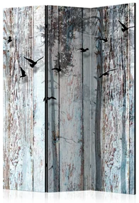 Parawan dwustronny Tła i desenie 135x172 cm 3-częściowy czarny ARTGEIST B