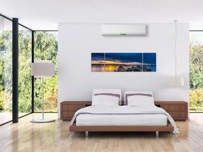 Obraz - Chmury nad wodą (170x50 cm)