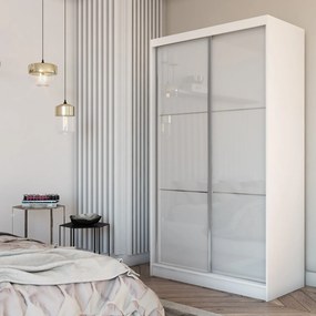 Szafa Przesuwna VITALE 120 cm Szafa Dwudrzwiowa Biała