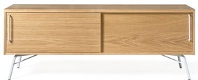Szafka pod TV z białymi nogami Woodman Ashburn