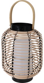 Lampion rattanowy z uchwytem, LED