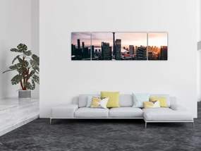 Obraz - Widok na centrum miasta (170x50 cm)