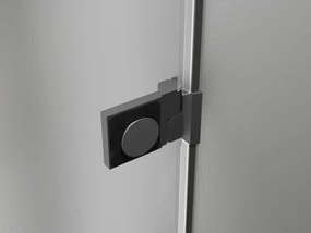 Mexen Lunar-B drzwi prysznicowe uchylne lewe 140 cm, transparent, gun metal - 832S-140-050-95-00-L