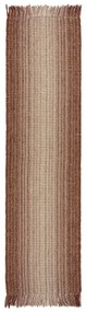 Czerwony dwustronny chodnik z mieszanki juty tkany ręcznie 60x230 cm Jute Ombre Red – Flair Rugs