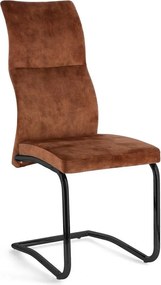 Koniakowe tapicerowane krzesło Thelma – Bizzotto