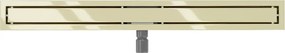 Mexen Flat M13 odpływ liniowy 2w1 90 cm, złoty - 1510090-15