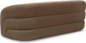 Brązowa sofa z materiału bouclé 193 cm Elina – Bobochic Paris