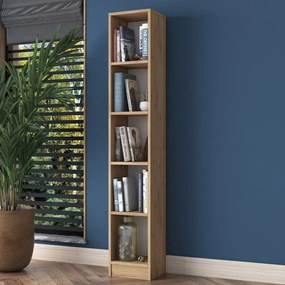 Regał w dekorze orzecha 30x170 cm Allen – Kalune Design