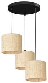 Lampa wisząca RATTAN 3xE27/60W/230V rattan