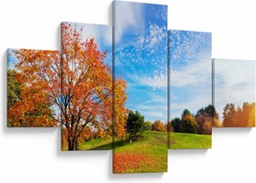 Obraz - Jesienny krajobraz (125x70 cm)
