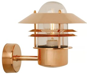 Nordlux - Kinkiet zewnętrzny BLOKHUS 1xE27/60W/230V IP54 miedziany