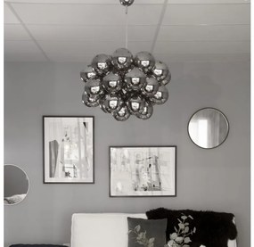 ByRydens 4200650-4505 - Żyrandol na lince GROSS GRANDE 8xG9/4W/230V dymny/czarny