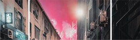 Obraz fajerwerków w Marsylii (170x50 cm)
