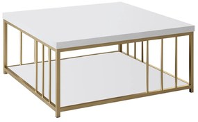 Stolik konferencyjny Zenn White and Gold