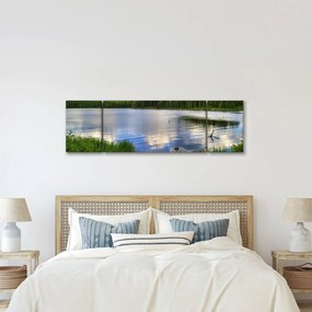 Obraz - Malownicza wioska (170x50 cm)