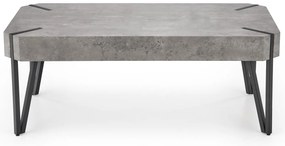 Ława prostokątna MDF beton/czarny 110/60/42 cm EMILY