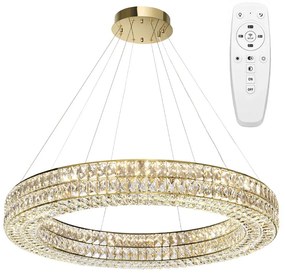 LAMPA SUFITOWA WISZĄCA LED APP1569-CP Gold 80cm