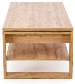Rozkładany ławo-stół, podnoszony blat, dąb artisan 120/65-92/50-72 cm BETTY