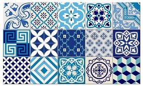 Zestaw 15 naklejek dekoracyjnych Ambiance Azur, 10x10 cm