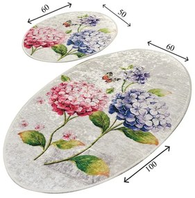 Dywaniki łazienkowe zestaw 2 szt. 60x100 cm Ortanca – Foutastic