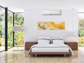 Obraz - Abstrakcyjne tło ze złotą dekoracją (170x50 cm)