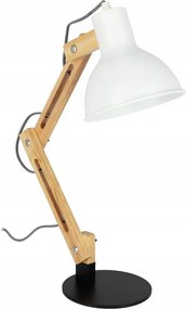 Lampa stołowa 1xE27/40W/230V biała/czarna