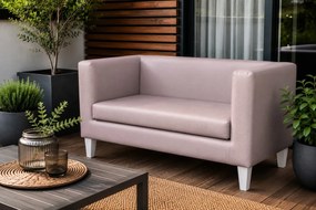 Sofa Monaco : Kolor nogi - Biała, Kolor tkaniny - EKO-SKÓRA - 11D, Typ tkaniny - Eko-skóra , Wysokość nogi - 15 cm