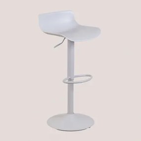 Zestaw 2 Regulowanych Wysokich Stołków Arjenn Jasnoszary - Sklum