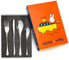 Sztućce dla dzieci ze stali nierdzewnej w kolorze srebra 4 szt. Miffy – Zilverstad