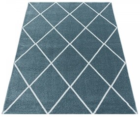 Dywan nowoczesny Rio romby niebieski 160 cm x 230 cm