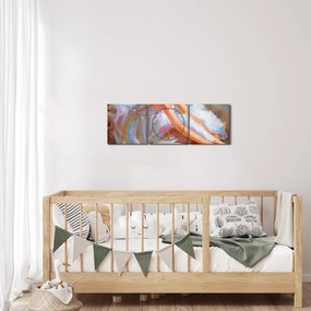 Obraz - Balerina (z zegarem) (90x30 cm)