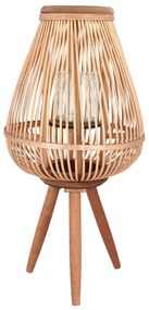 Lampion MASAYA ogrodowy naturalny 15x11x61 cm HOMLA