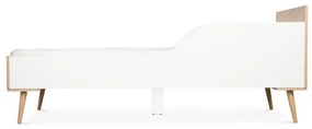Łóżko dziecięce SOFIE 180x80 białe/buk LITTLE SKY