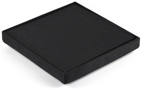 Czarny składany taboret ZAREX VELVET L