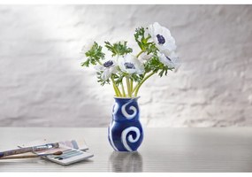 Niebieski kamionkowy ręcznie malowany wazon Tulle – Kähler Design