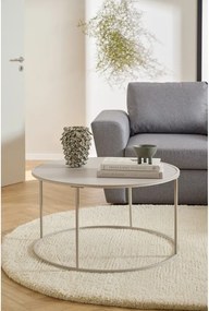 Szary stalowy okrągły stolik ø 80 cm Seaford – Actona